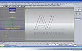 009 Logo Design AV (Screenshot der Szene für das Logo in 3D Studiomax 2009).jpg